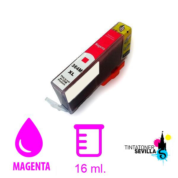 Cartucho Compatible HP 364XL V2 Magenta CB324EE / CB319EE