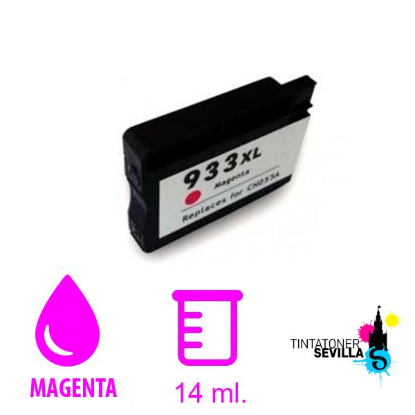 Cartucho Compatible HP 933XL Magenta CN055AE