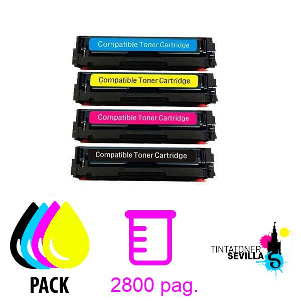 Pack 4 Tóners Compatibles 201X - CF400X / CF401X / CF402X / CF403X