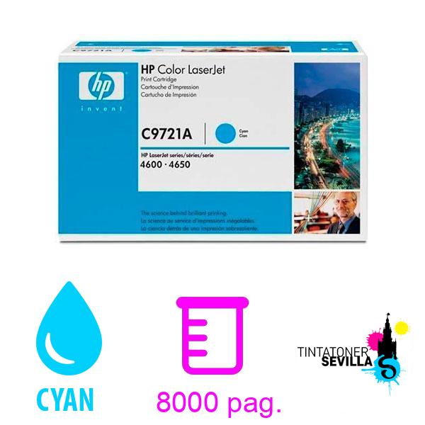 Tóner Original Hp C9721A / 641A Cyan