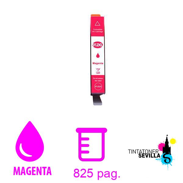 Cartucho Compatible HP 912XL Magenta 3YL82AE / 3YL78AE