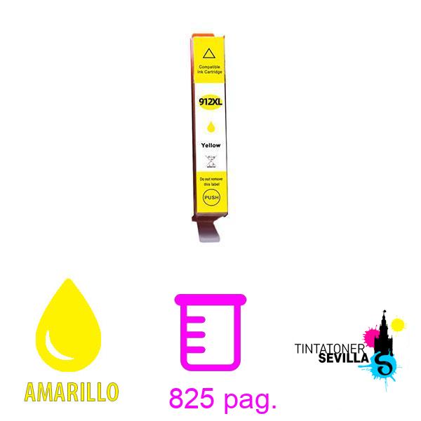 Cartucho Compatible HP 912XL Amarillo 3YL83AE / 3YL79AE