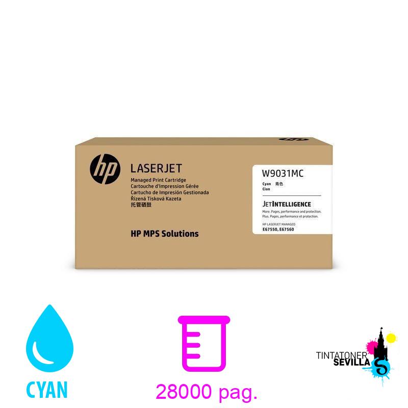 Original Tóner HP W9031MC Cyan