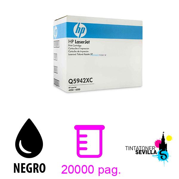 Original Tóner HP Q5942XC Negro