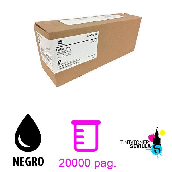 Tóner Original Konica Minolta Bizhub 4020 TNP42 Negro A6WN01W