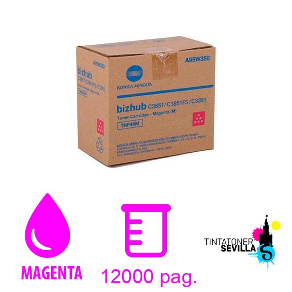 Tóner Original Konica Minolta TNP-49 Magenta A95W350