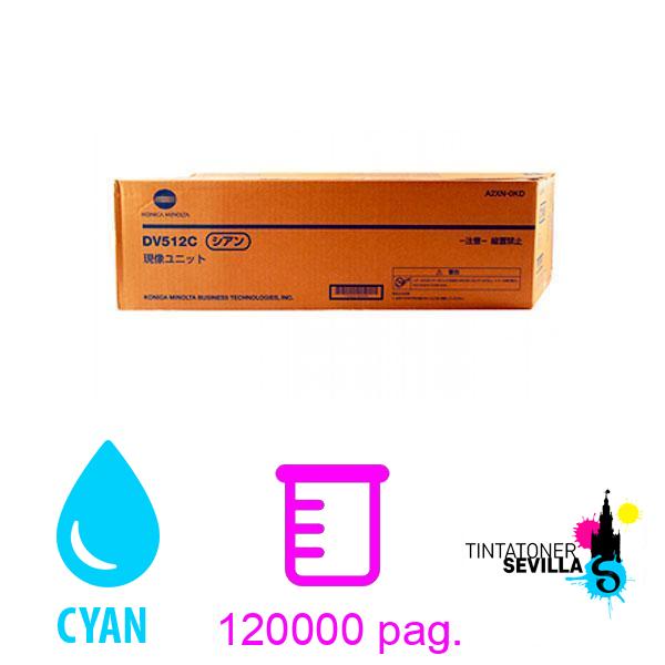 Original Revelador Konica Minolta DV512 Cyan A2XN0KD