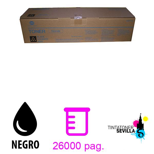 Original Tóner konica minolta TN314 Negro A0D7151