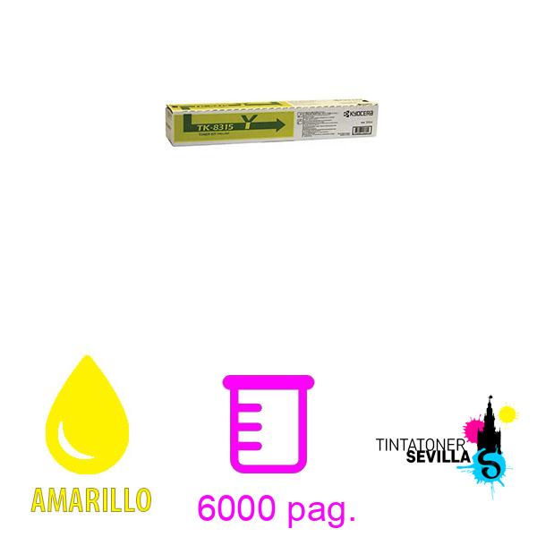Original Tóner Kyocera TK-8315 Amarillo 1T02MVANL0