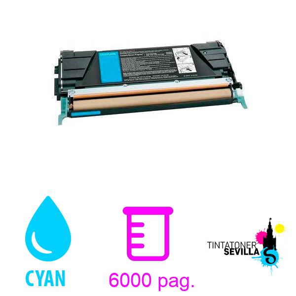 Tóner Compatible C734A1CG Lexmark C734 / C736 / X738 Cyan