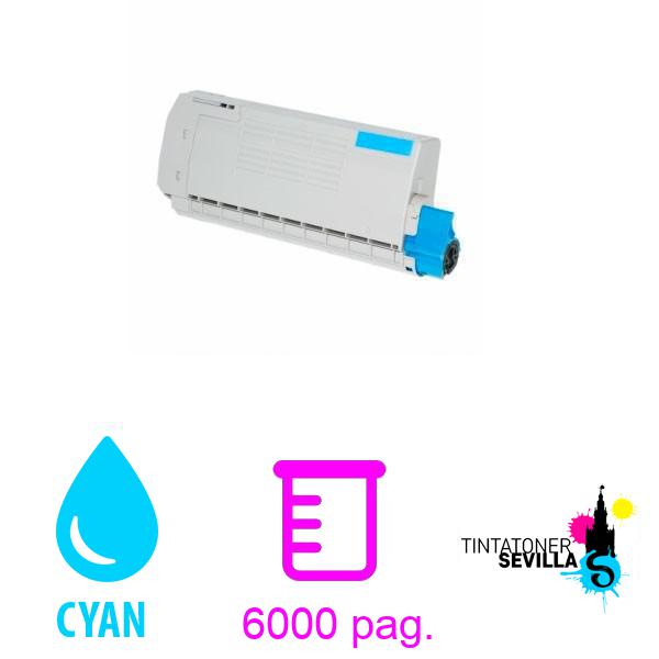 Tóner Compatible OKI ES6410 Cyan 44315319