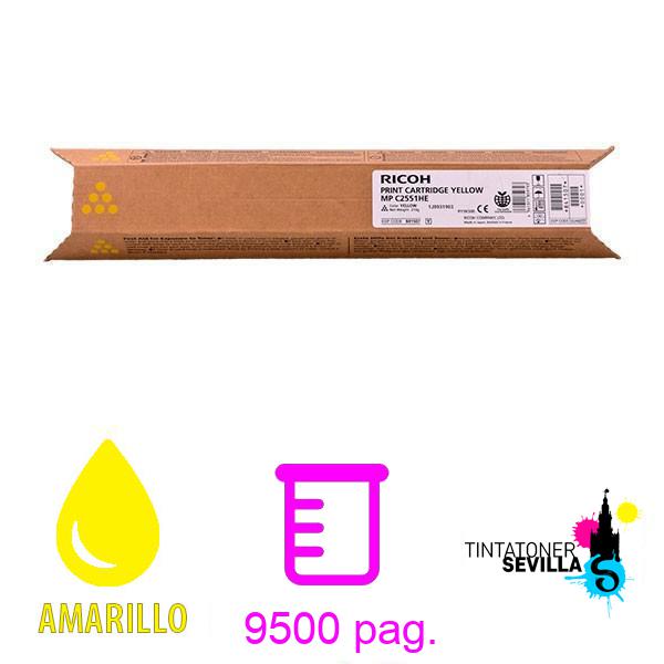 Toner Original Ricoh MP C2051 / C2551 Amarillo
