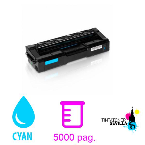 Tóner Compatible Ricoh Aficio SP-C340 / SP-C341 Cyan 407900 SPC340 / SPC341