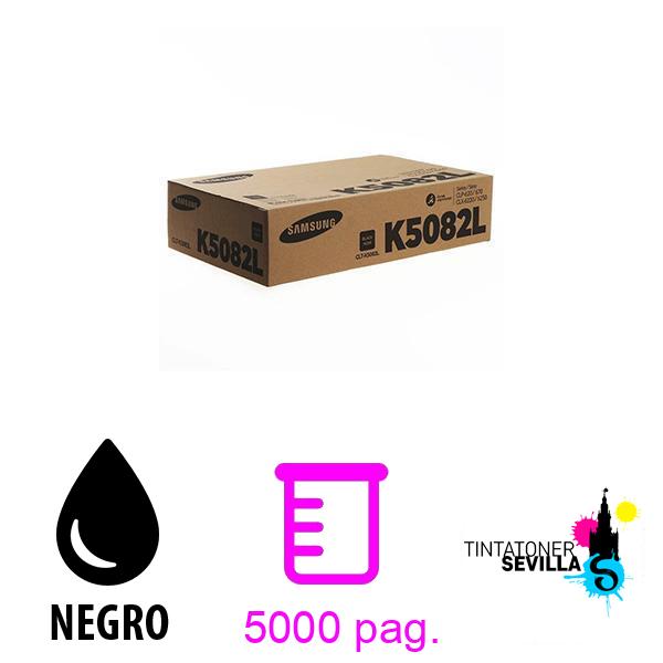 Tóner Original Samsung CLT-K5082L Negro SU188A abierto caja dañada