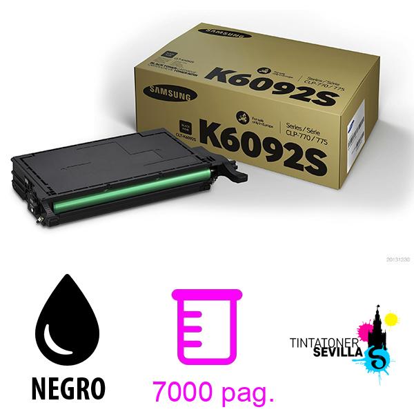 Tóner Original Samsung CLT-K6092S SU216A caja en mal estado