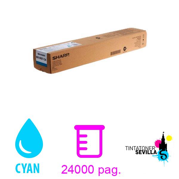 Tóner Original Sharp MX-61GTCA Cyan 082916