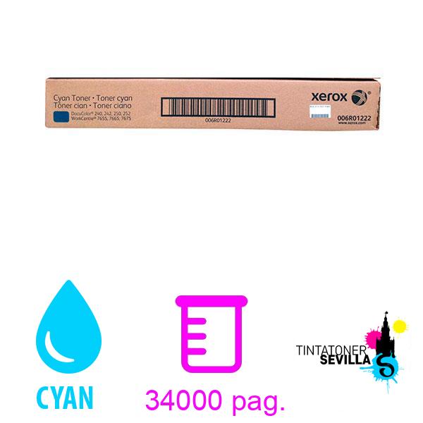 Tóner Original Xerox DocuColor 240, 242, 250, 252 Cyan 006R01226