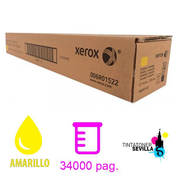 Original Tóner Xerox Color 550, 560, 570, C60, C70 Amarillo 006R01522, 006R01526